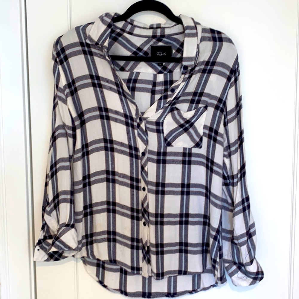 Rails plaid button down